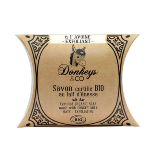 Savon au lait d'ânesse â l'avoine exfoliant, Donkeys&Co, 100g