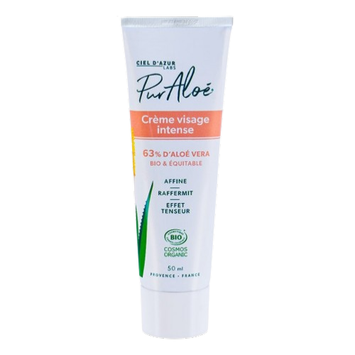 Crème visage intense 63% aloe et équitable, Pur'Aloé, 50ml*