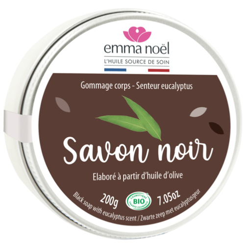 Savon Noir Hammam Eucalyptus Bio, Emma Noël, 200g*