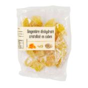 Gingembre déshydraté cristallisé cube, Agidra, 150g