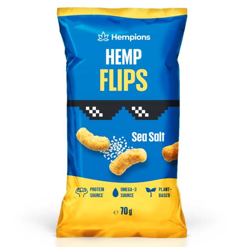 Flips au chanvre sel de mer Bio, Hempions, 70g*