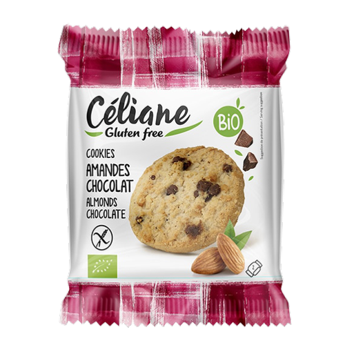 Cookies amande et chocolat, Céliane Glutenfree, 50g*