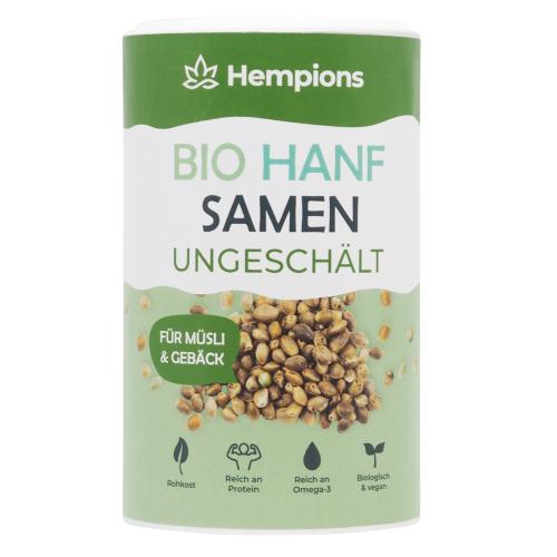 Graines de chanvre non décortiquées Bio, Hempions, 200g*