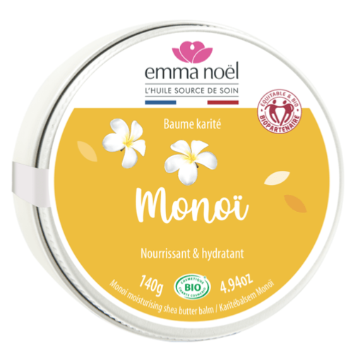 Baume Karité Monoï Bio, Emma Noël, 140g*