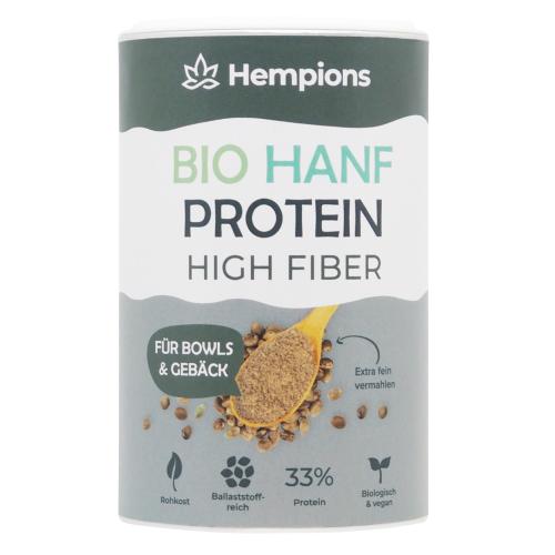 Protéine de chanvre haute fibre Bio, Hempions, 175 g*