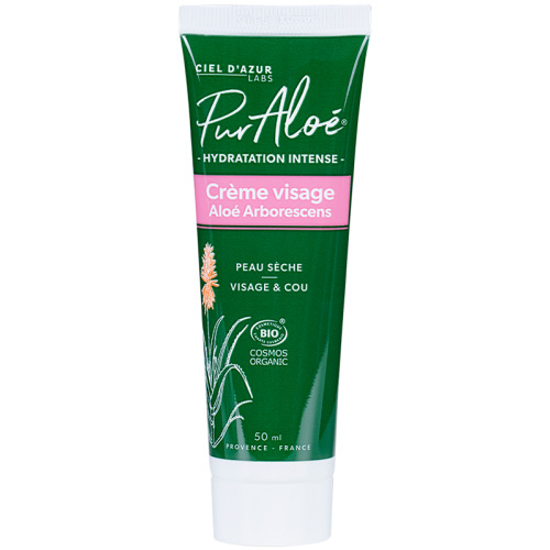 Crème visage , Pur'Aloé, 50ml*