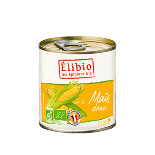 Maïs doux en boite, Elibio, 300g