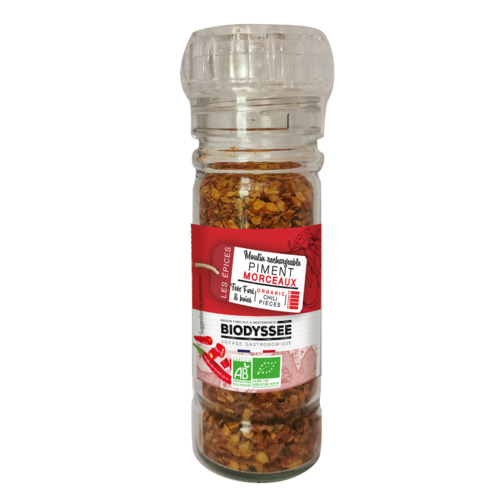 Moulin piment morceaux, Biodyssée, 35g*