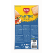 Ciabatta précuits sans gluten, Schär, 4x50g