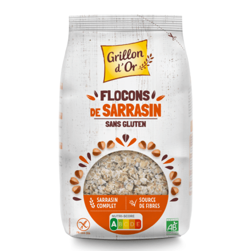 Flocons de sarrasin sans gluten, Grillon d'Or, 500g*