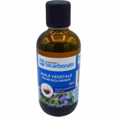 Huile végétale prune bio, Compagnie du bicarbonate, 100ml