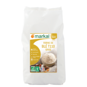 Farine de blé T110 grise, Markal, 1kg*
