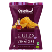 Chips de pommes de terre au vinaigre, Croustisud, 100g*