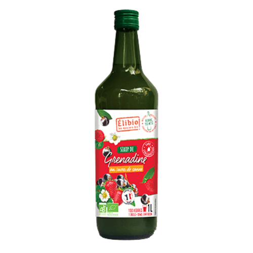 Sirop de grenadine bio, Elibio, 1l*