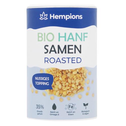 Graines de chanvre grillées Bio, Hempions, 200g*
