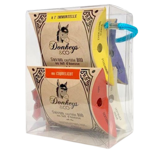 Coffret 4 savon au lait d’ânesse, Donkeys&Co, 4x25g