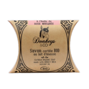 Savon au lait d'ânesse à l'huile de rose musquée, Donkeys & Co, 100g*