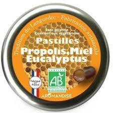Pastille propolis eucalyptus miel, Aromandise, 45g