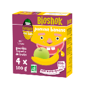 Gourde pomme banane, Bioshok, 4x100g*