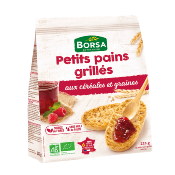 Petits pains grillés céréales et graines, Borsa, 225g*