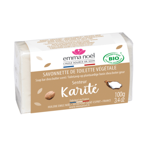 Savonnette Karité Bio, Emma Noël, 100g*