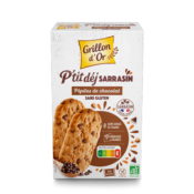 Biscuits petit-déjeuner aux pépites de chocolat sans gluten, Grillon d'Or, 150g*