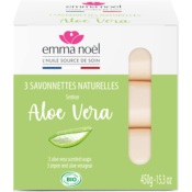 Savonnettes Aloe Vera Bio, Emma Noël, 3x150g*