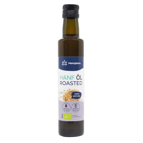 Huile de chanvre grillée Bio, Hempions, 250 ml*
