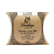 Savon au lait d'ânesse à l'avoine exfoliante, Donkeys & Co, 100g*