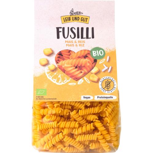 Fusilli maïs & riz BIO - sans gluten, Leib und Gut, 340g*