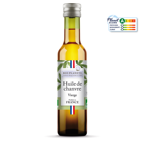 Huile de chanvre vierge, Bio Planète, 25cl*