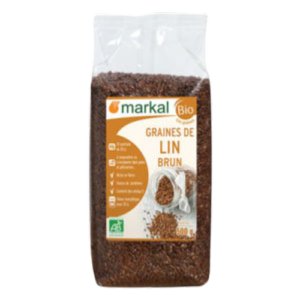 Graines de lin brun, Markal, 500g