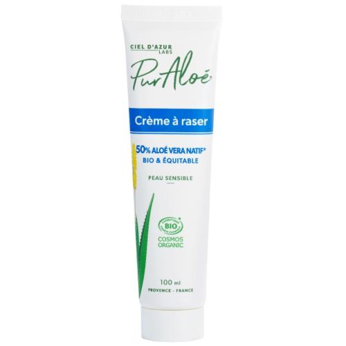 Crème à raser 50% aloe et équitable, Pur'Aloé, 100ml*