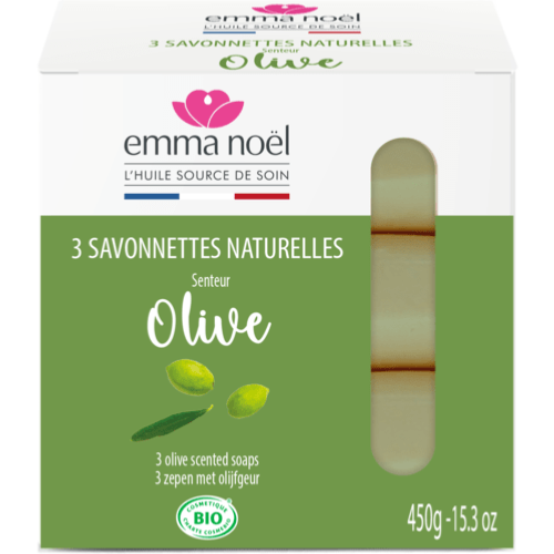 Savonnettes Olive Bio, Emma Noël, 3x150g*