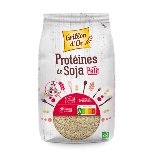 Protéines de soja gros diamètre, Grillon d'Or, 200g*
