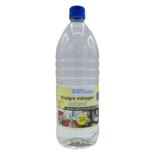 Vinaigre ménager naturel concentré à 12 ° citron, Compagnie du bicarbonate, 1l