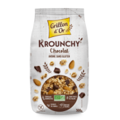 Krounchy au chocolat et à l'avoine sans gluten, Grillon d'Or, 500g*
