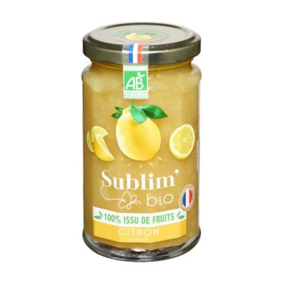 Citron jaune 100% issus de fruits, Sublim'bio, 230g
