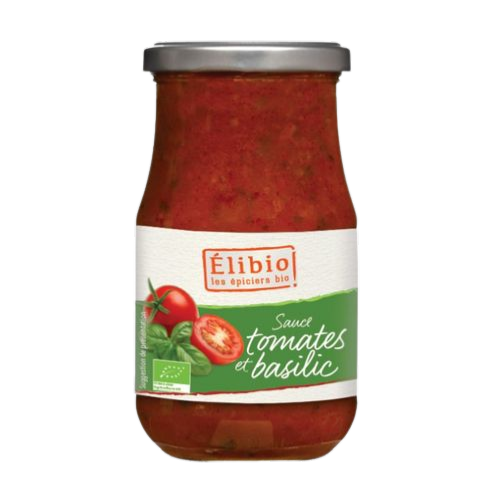 Sauce tomate basilic, Elibio, 300g