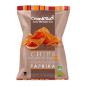 Chips de pommes de terre au paprika, Croustisud, 100g*