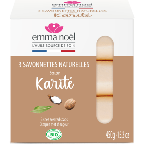Savonnettes Karité Bio, Emma Noël, 3x150g*