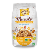 Muesli 4 céréales, Grillon d'Or, 500g*