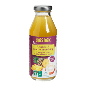 Jus d'ananas et eau de coco, Bioshok, 350ml*