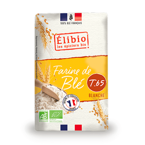 Farine de blé T65, Elibio, 1kg