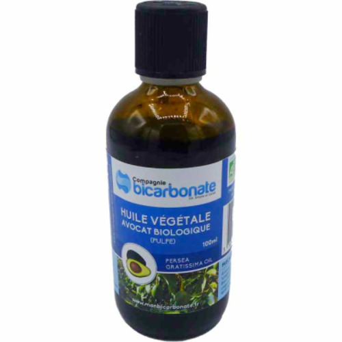 Huile végétale avocat bio, Compagnie du bicarbonate, 100ml