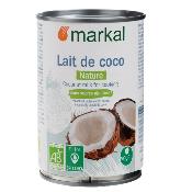 Lait de coco liquide, Markal, 400ml*