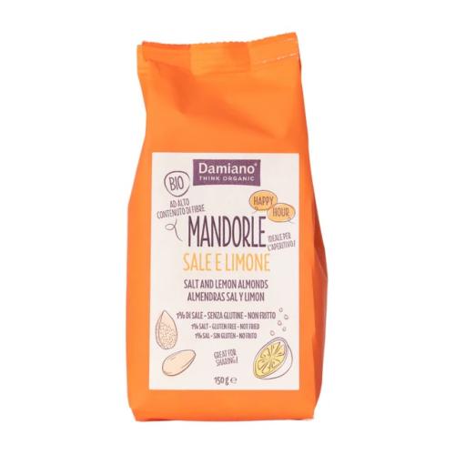 Amandes blanches grilles sel et citron, Damiano, 150 g*