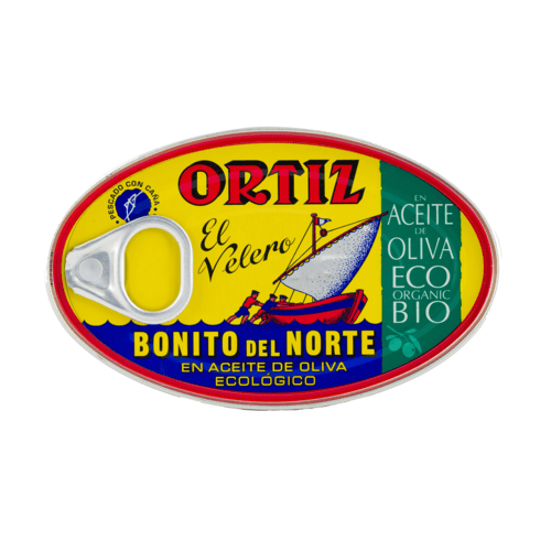 Thon Blanc Germon à l'huile d'olive vierge extra BIO - 1/4 oval, Ortiz, 112g*