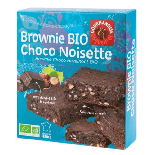 Brownies chocolat noisette sans gluten, Gourmandise & Coquelicot, 170g*