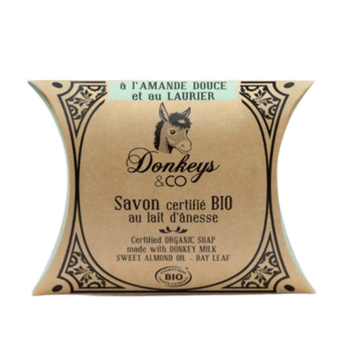 Savon au lait d'ânesse à l'amande douce et au laurier, Donkeys&Co, 100g